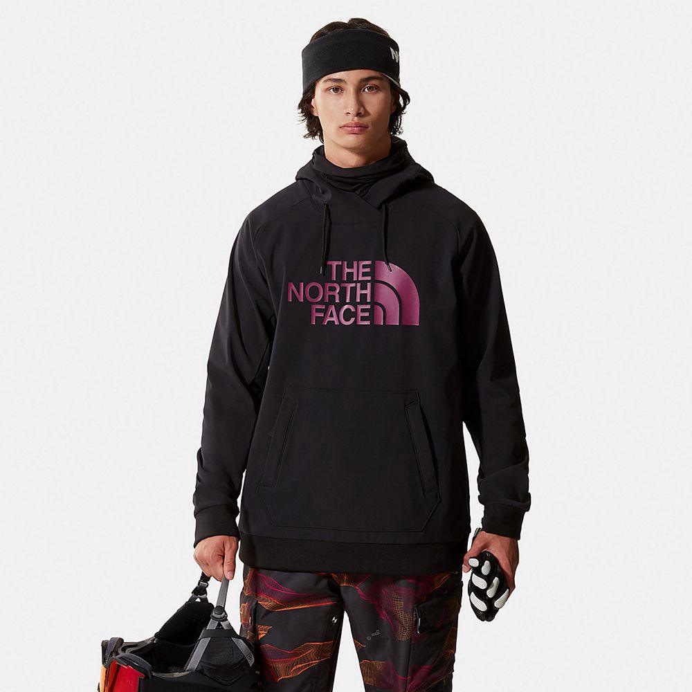 The North Face Tekno Logo Ανδρικα Φούτερ Hoodie - Μαυρα / Μωβ (NRXK75436)